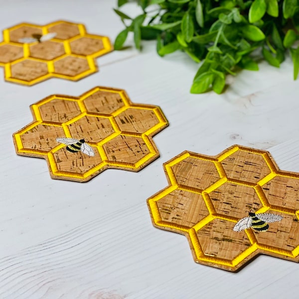Bee Coasters Etsy