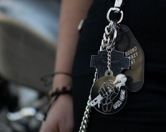 Glazed Chrome Wrench Keychain