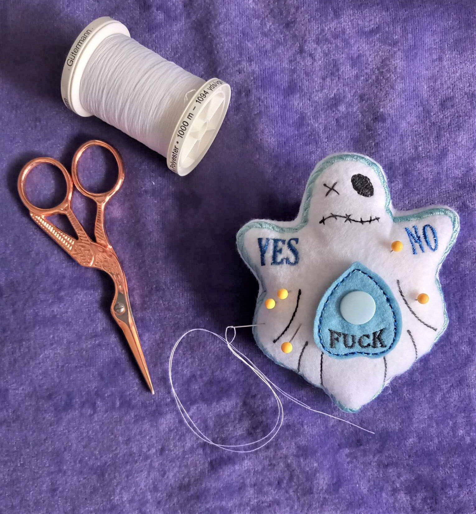 Boodoo Pin Cushion 4 X 4 ITH DIGITAL FILE Only, Embroidery Machine ...