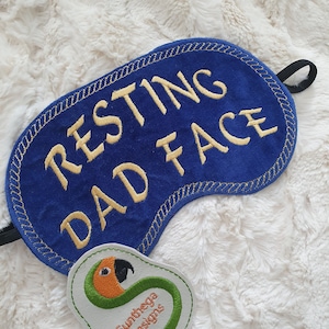 Rest dad face sleep mask 5 x 7 ITH DIGITAL FILE only for embroidery machines