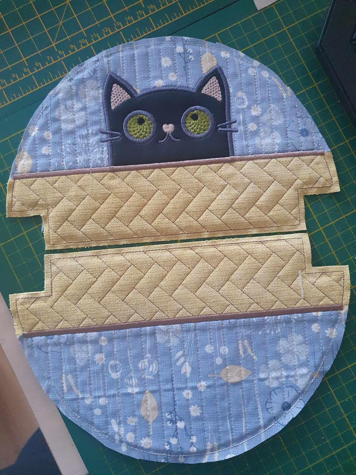 NF Cat Pouch Panels 6 X 10 ITH DIGITAL File for Embroidery Machines ...