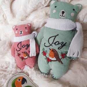 Teddy Joy stuffed animal 4 x 4 and 5 x 7 ITH DIGITAL FILE only for embroidery machines