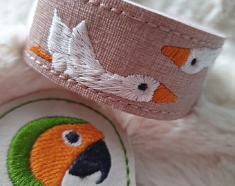 Duck bracelet 5 x 7 ITH DIGITAL FILE only for embroidery machines incl. 3 sizes blank 21, 19 and 17 cm long, Menopausal 21cm and 3 tabs