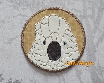 Cockatoo coaster 4 x 4 ITH DIGITAL FILE