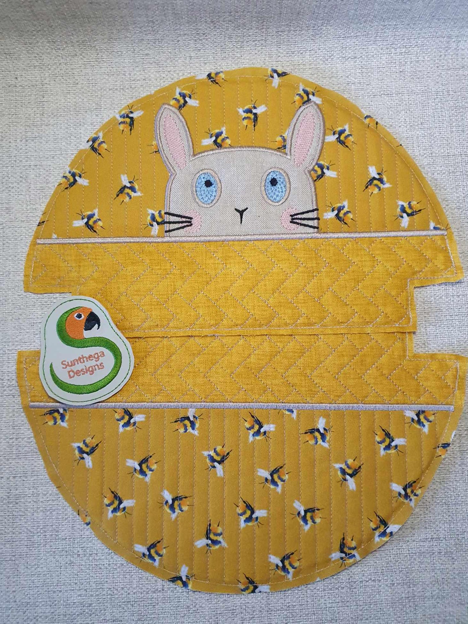 Pouch Panel Patterns NF Bunny Pouch Panels 7 X 12 ITH DIGITAL File for Embroidery Machines ...