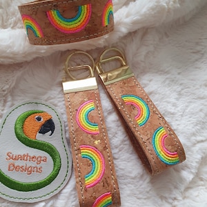 Rainbow bracelet 5 x 7 ITH DIGITAL FILE only for embroidery machines incl. 3 sizes 21, 19 and 17 cm long
