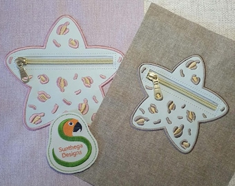 NF Leopard print star overlay 5 x 7 and 6 x 10 ITH DIGITAL File for embroidery machines only