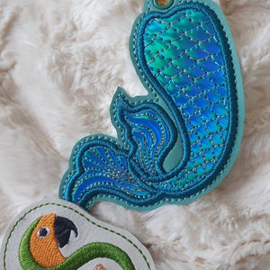 Mermaid tail eyelet 4 x 4, ITH DIGITAL FILE only for embroidery machine