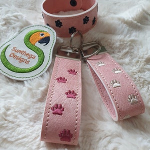 Paw bracelet 5 x 7 ITH DIGITAL FILE only for embroidery machines incl. 3 sizes 21, 19 and 17 cm long