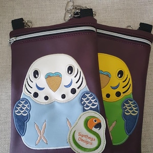 NF Budgie zip bag 8 x 12  ITH DIGITAL File for embroidery machines only