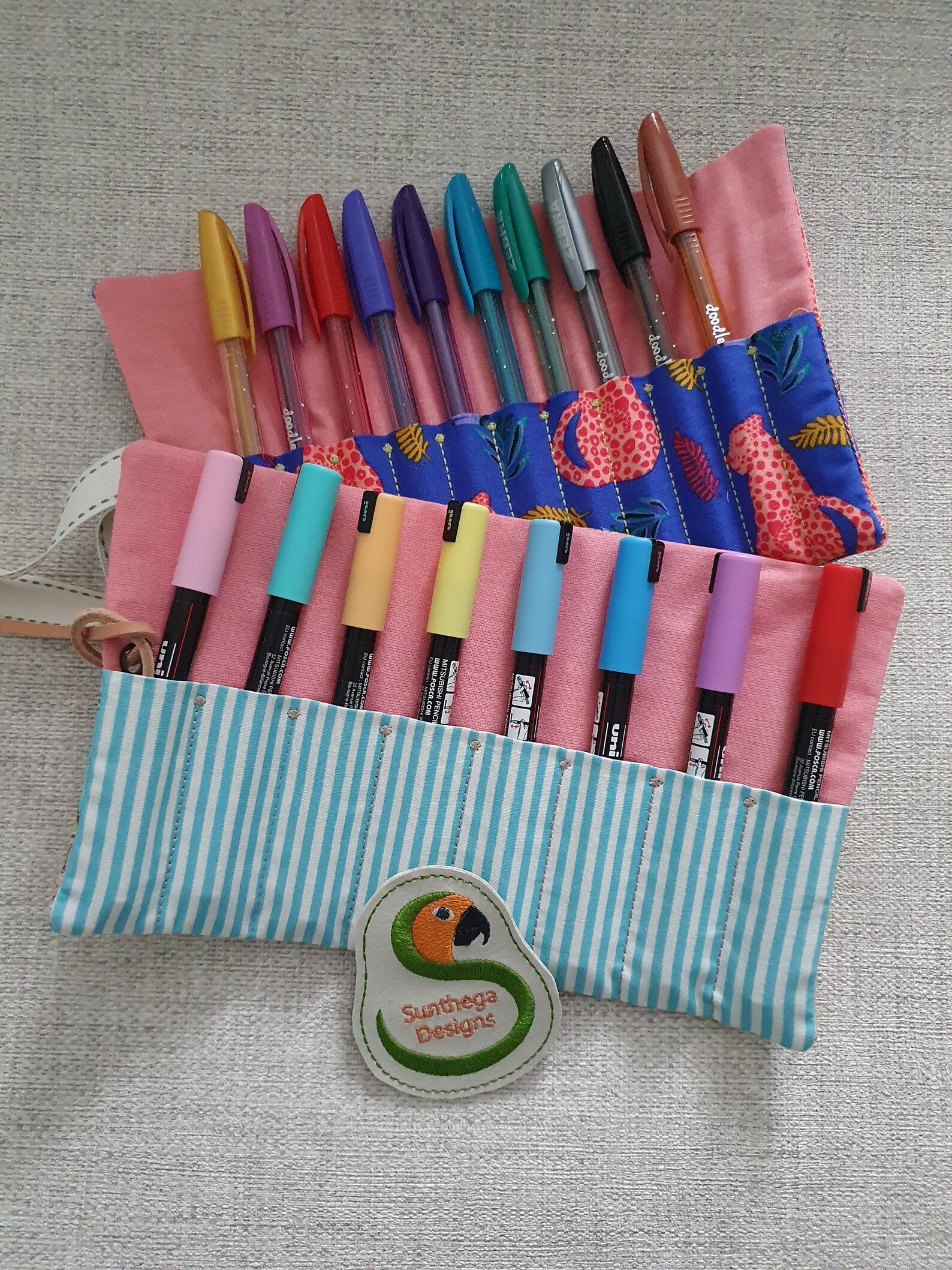 Hooker's Delight Roll up Pencil Holder 6 X 10 ITH DIGITAL Etsy