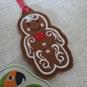 10 Christmas cookie ornaments 4 x 4 ITH DIGITAL FILE for embroidery machines only image 2