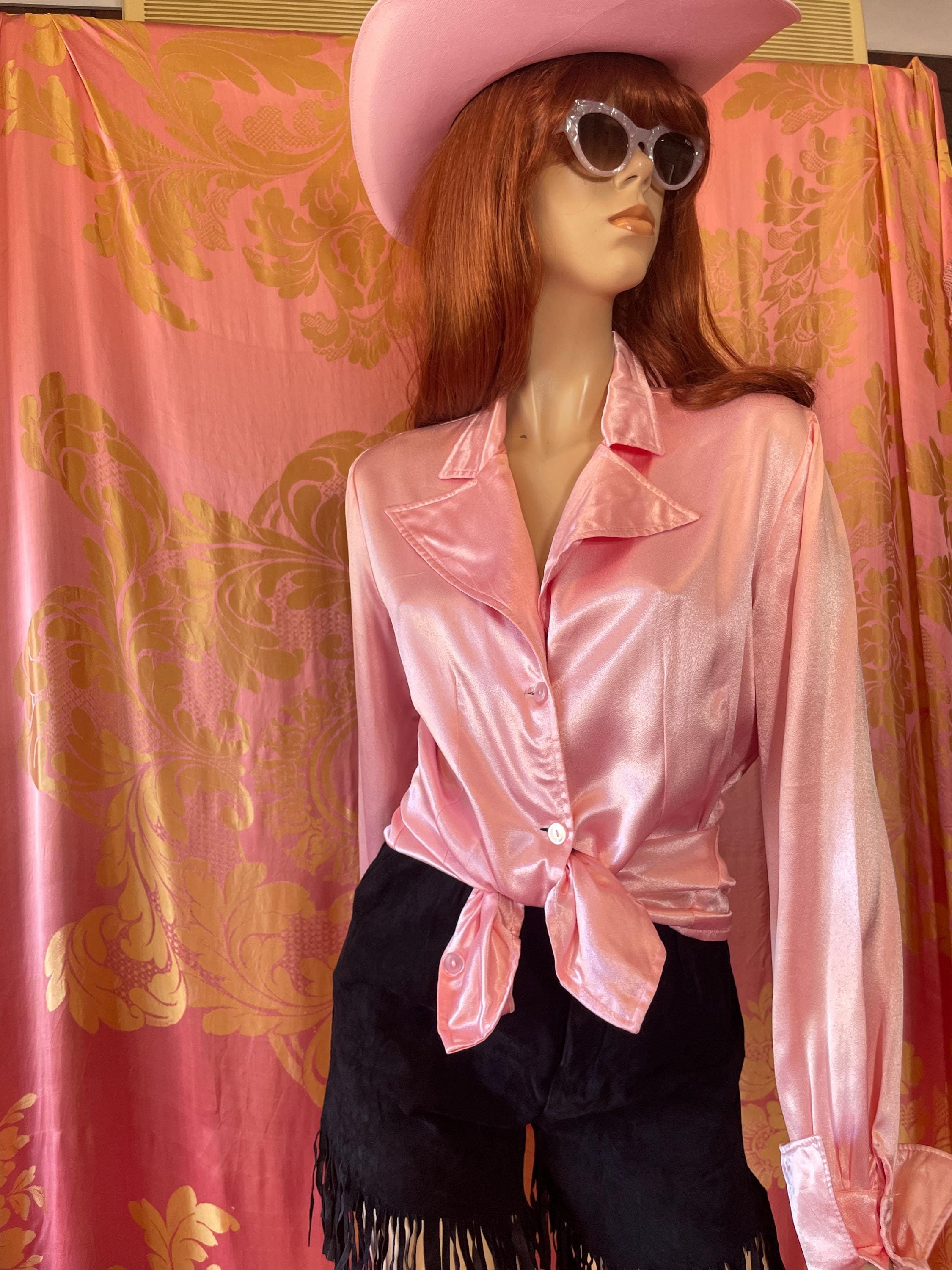 Shiny satin blouses hotsell