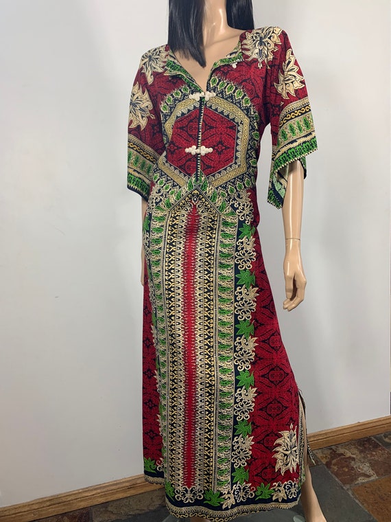 80s Kaftan Maxi Muumuu | Size S-L