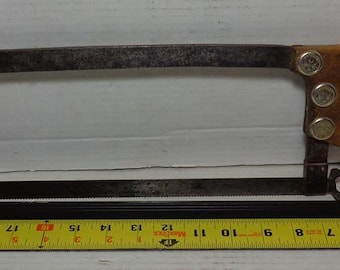 Vintage Superior Warranted Gladiator 16" Butcher Meat Cutting Hack Saw / Butcher Saw All Original