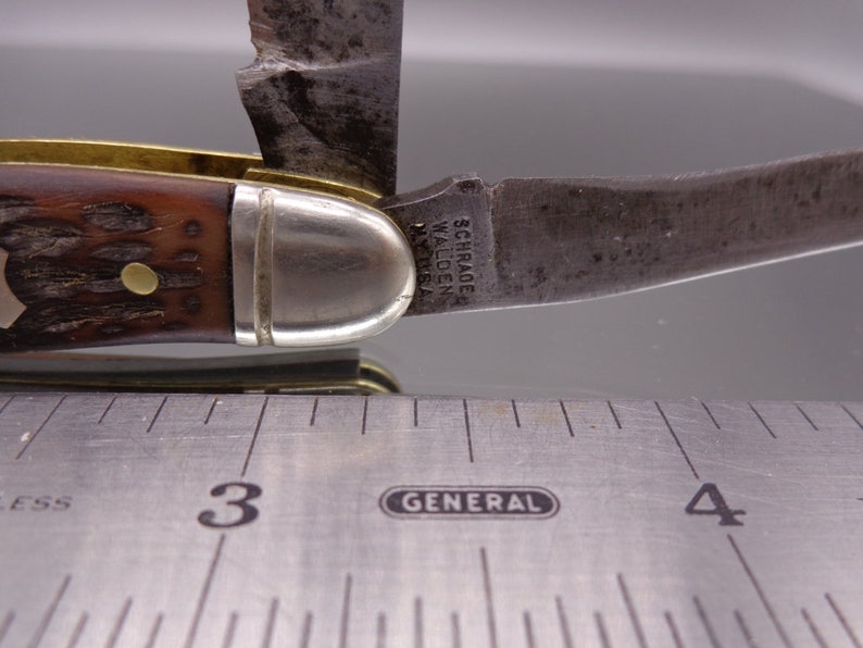 Vintage SCHRADE WALDEN 3 Blade Pocket Knife for Parts or Repair Etsy