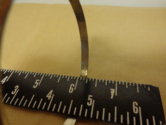 Vintage Mexico Silver Bangles Nice Etching 8 1/2"… - image 7