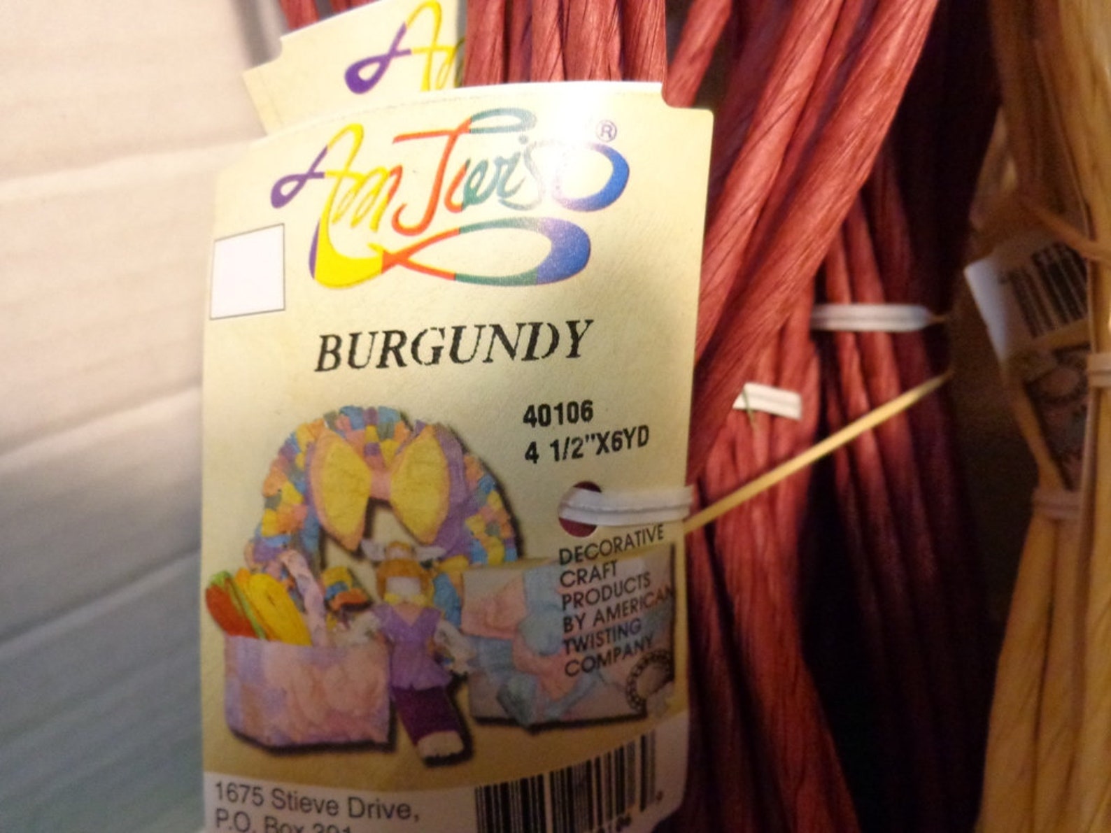 Twisted Paper Ribbon 4 1/2 X 6 Yd. Decorative Craft Etsy