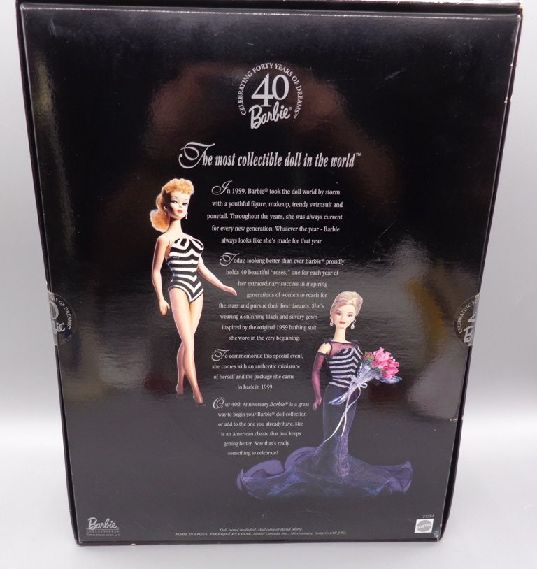 Vintage Mattel Barbie Doll 40th's Anniversary Barbie 1999 Special