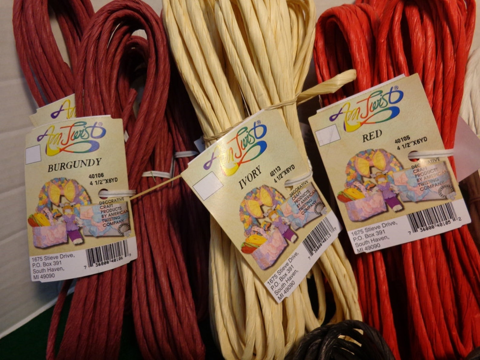 Twisted Paper Ribbon 4 1/2 X 6 Yd. Decorative Craft Etsy