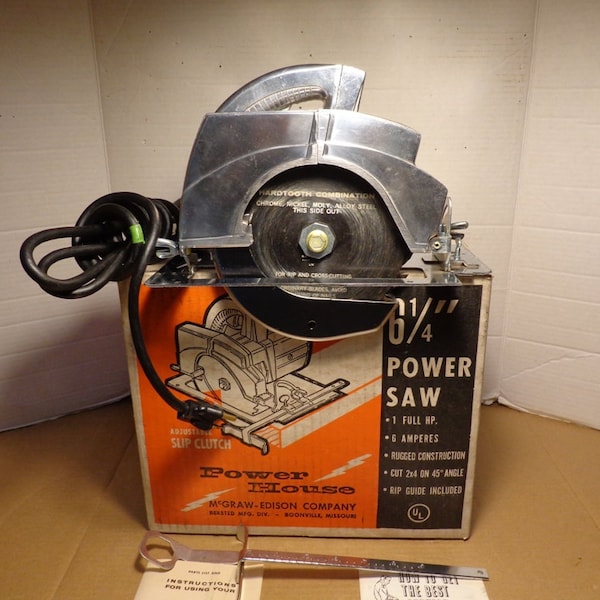 Vintage Circular Saw Etsy