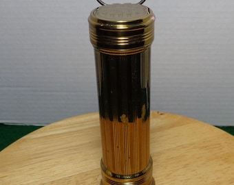 Vintage Eveready 1920's Brass Flashlight By National Carbon Company Co. Made U.S.A. Working Condition