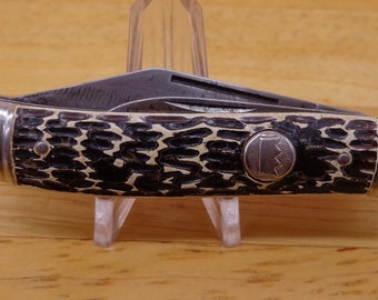 Vintage Imperial 2-Blade Folding Pocket Knife Nice Handles Very Solid