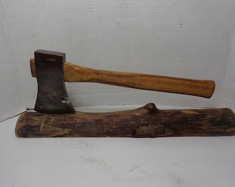 Vintage Strong Boy Axe Hatchet Drop Forged Made In West GERMANY with Genuine Ash Made in USA Handle