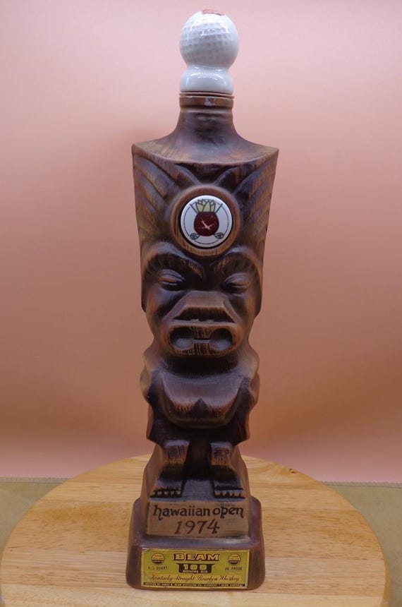 Vintage 1974 Hawaiian Open Commemorative Decanter Ceramic