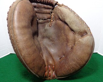 Vintage 1950's Everlast Super Star Model 5802 Rare Austrailian Knagaroo Leather Catcher's Mitt