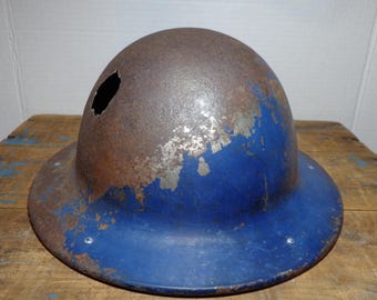 Vintage B.F. McDonald 1940s Safe T Hat Pat 2177147 WWII Inspired Rustic Look Wall Hanger