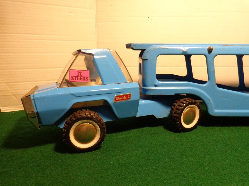 Buddy L IT STEERS 1960's Vintage Large Pressed Steel Auto