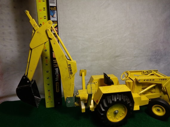 Vintage Die Cast ERTL Ford 7500 #820 Backhoe Loader Tractor All 