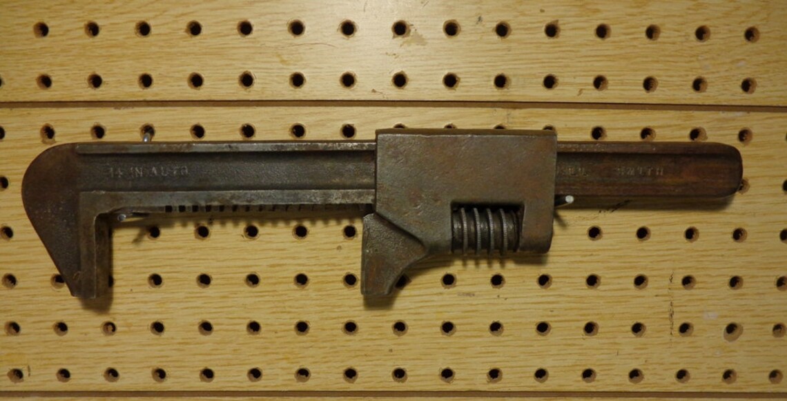 14 Inch Auto Vintage Adjustable Monkey Wrench Made in U.S.A. Etsy