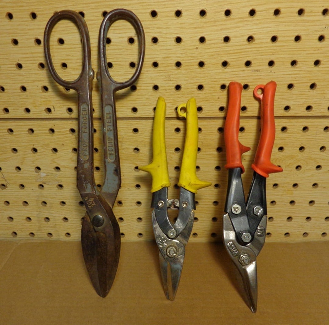 Vintage Wiss Snips Lot 12 A9 Tin Snip, Wiss MPC3 Snip, Wiss MD Snip