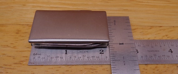 Vintage 7-Multi-Tool Function Stainless Money Cli… - image 7