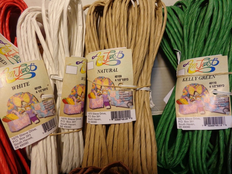 Twisted Paper Ribbon 4 1/2 X 6 Yd. Decorative Craft Etsy