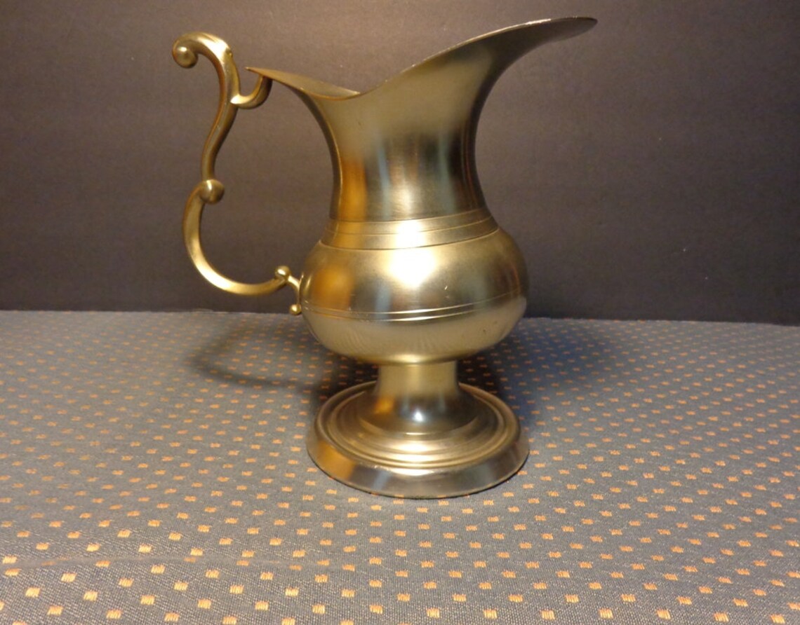 Vintage 7 Metawa Holland 94 Real Pewter Creamer / Pitcher Etsy