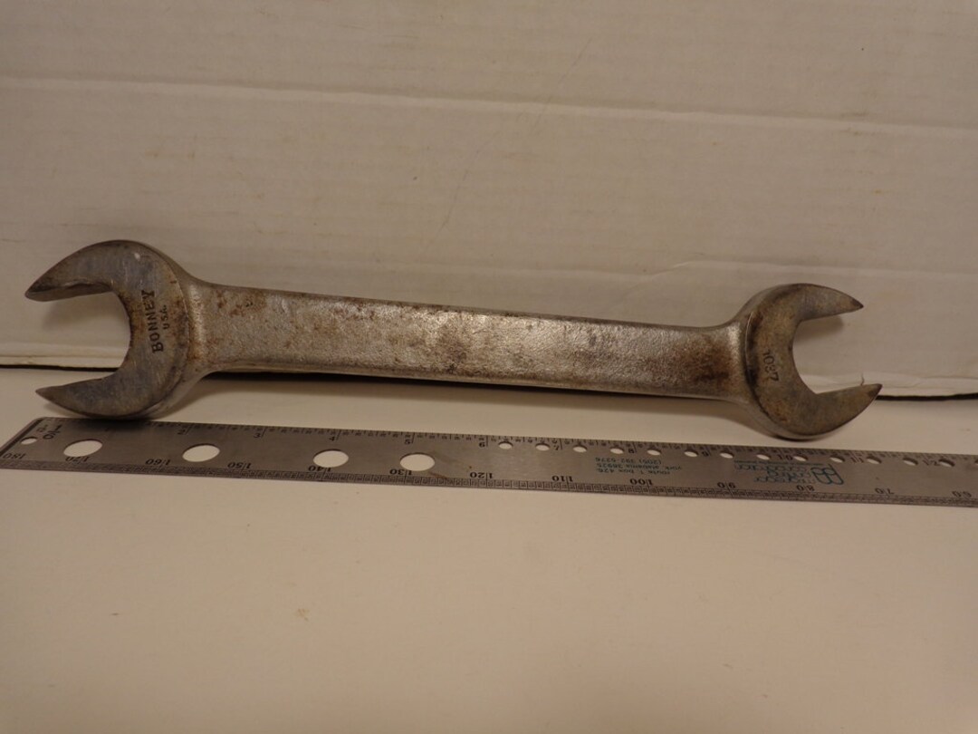 Vintage BONNEY Tools BONALOY 1 1/16' X 1 /1/8 Open End Wrench Made in the U.S.A Etsy