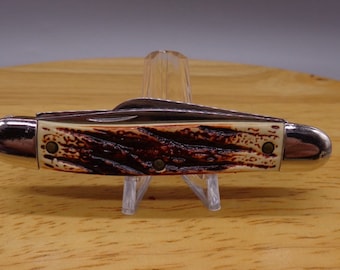 Vintage Sharp™ USA 3 Blade Pocket Knife Made By Colonial 1990's Mint Condition