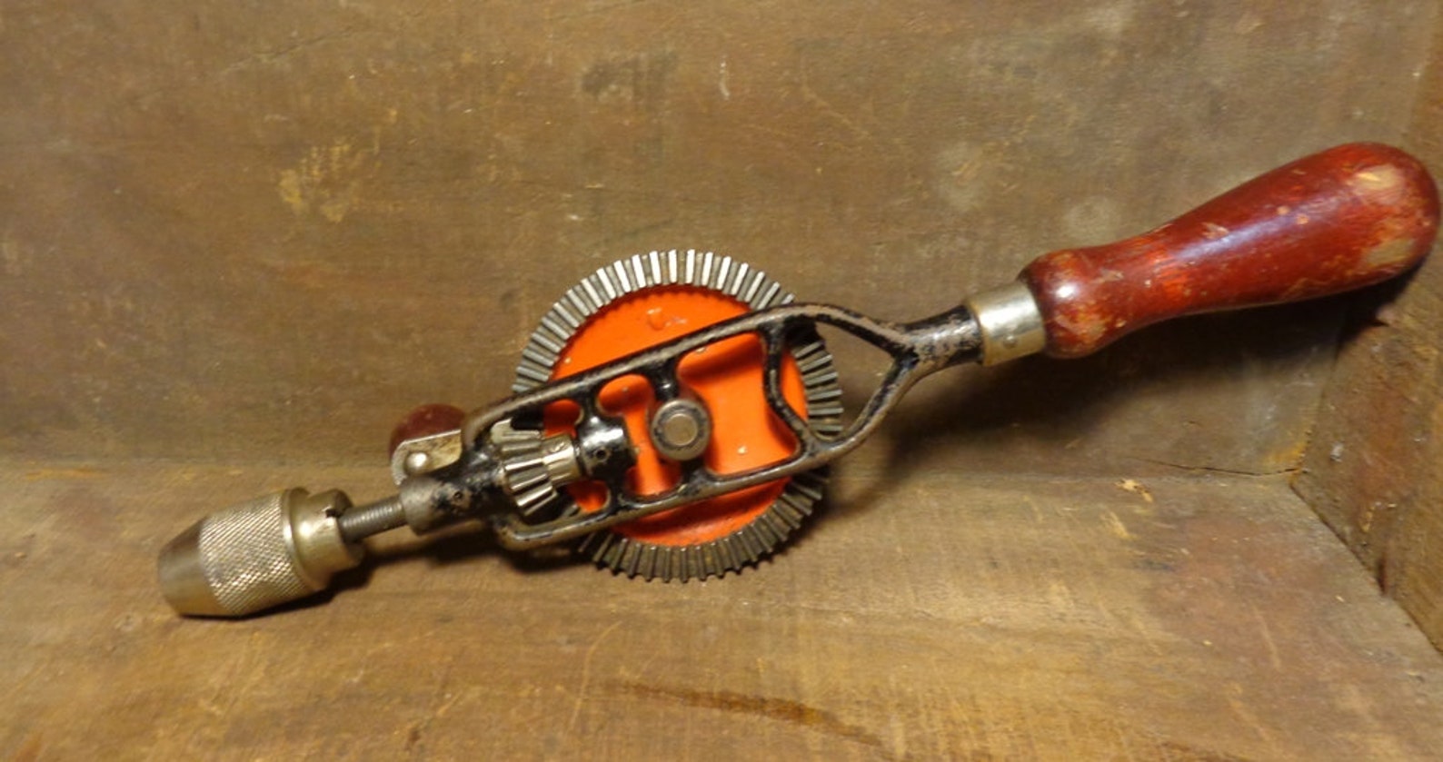 Vintage Dunlap Eggbeater Type Hand Drill Made in USA Nice Clean