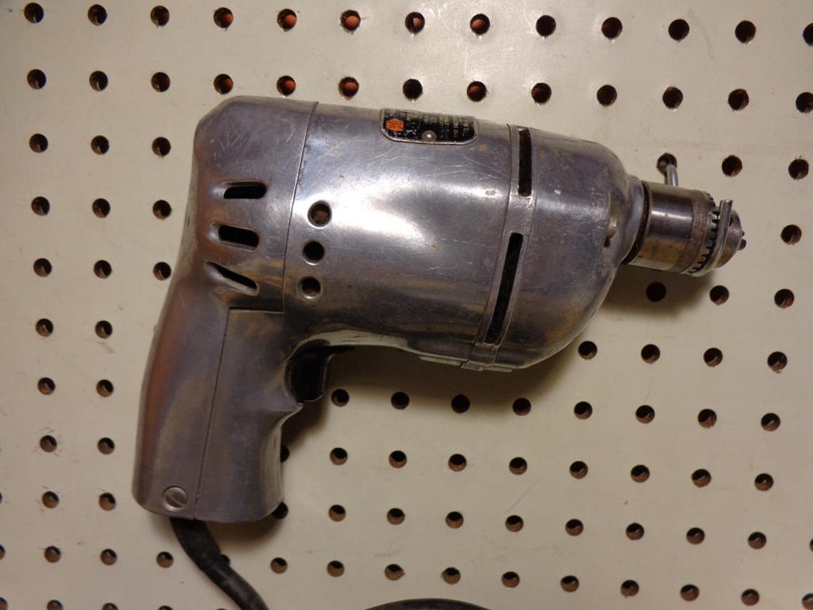 Vintage Black and Decker Drill Kit with Steel Storage Box Etsy