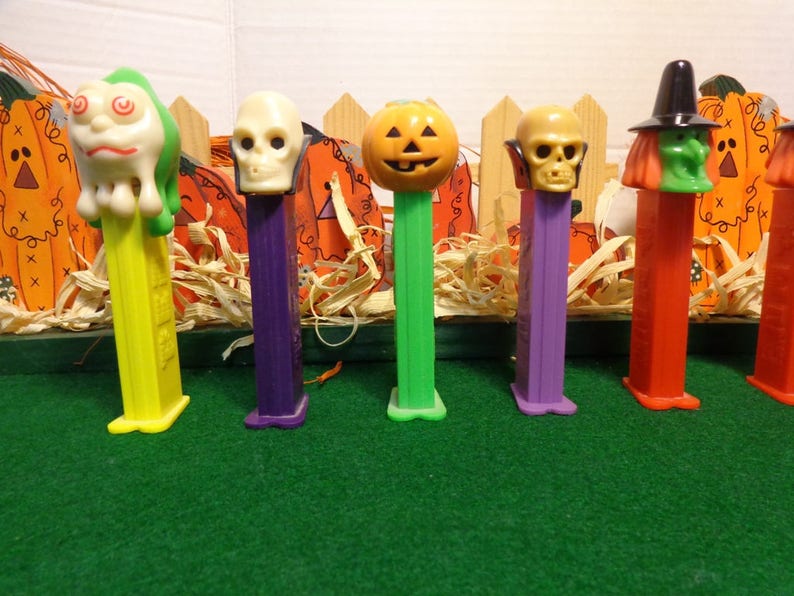 Halloween Vintage PEZ Collection Candy Dispensers Lot of 10 1971 to 90