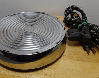 Vintage 1950's West Bend Electric Bean Pot Heat Rite Base with Original Cord Tested