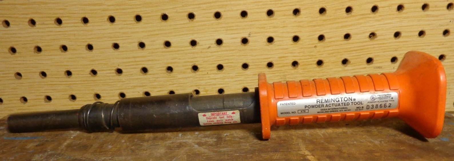 Vintage Remington 476 Powder Actuated Tool Hammer Fastener Ramset Tool