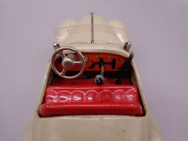 Rare Original SCHUCO Examico 4001 Wind-up Car Original Cream Color