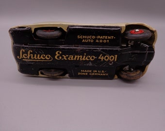 Rare Original SCHUCO Examico 4001 Wind-up Car Original Cream Color