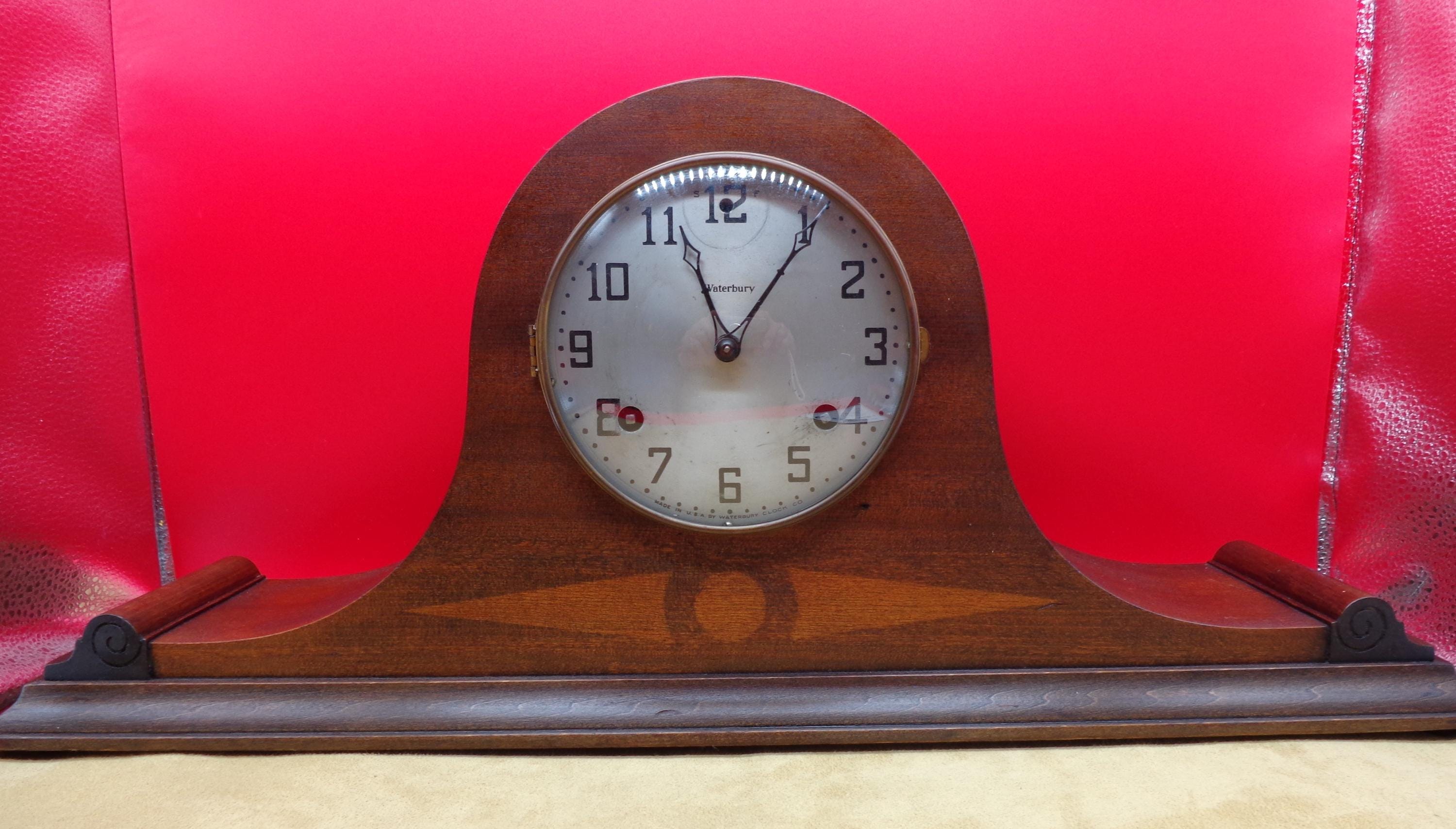 Vintage Rosedale Waterbury Clock Co. Chiming Mantle Clock