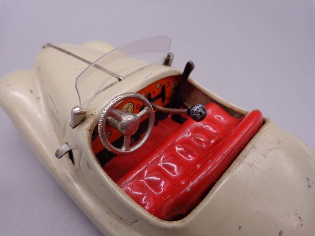 Rare Original SCHUCO Examico 4001 Wind-up Car Original Cream