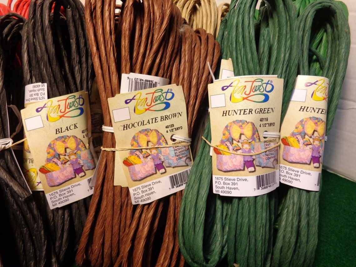 Twisted Paper Ribbon 4 1/2 X 6 Yd. Decorative Craft Etsy